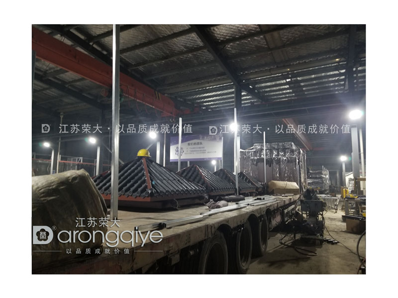 仿古候車亭發貨圖